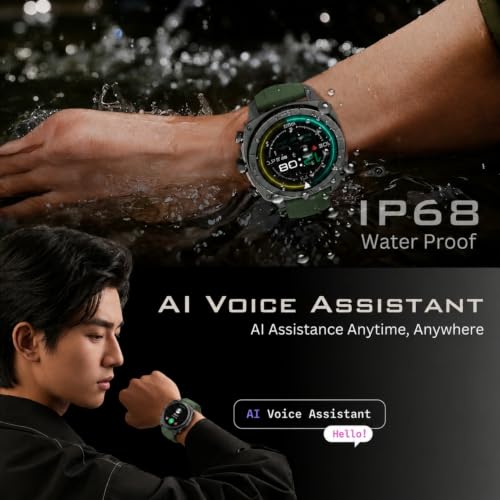 inear INWATCH Pro Smartwatch 1.43" AMOLED, Green Military Green - Image 5