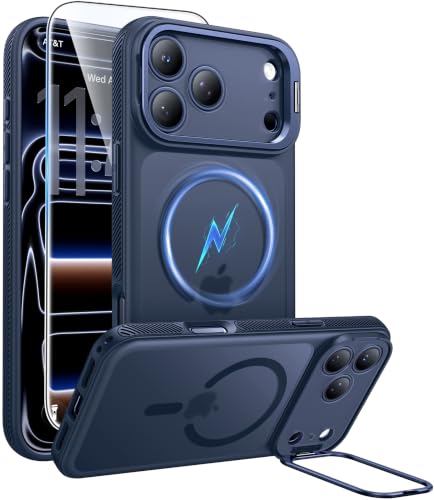 Image of FNTCASE for Phone Pro Case 18 Series /Phone 17 Pro Case with Stand Deep Blue