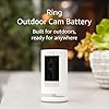 Ring Outdoor Cam (Stick Up Cam) | Weather-Resistant Outdoor Camera, Live View, Color Night Vision, Two-Way Talk, Motion alerts, Works with Alexa | White