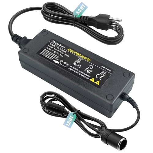 AC to DC Converter 12V 15A 180W Power Supply 110v to 12v converter Transformer Cigarette Lighter Socket Power Adapter for Air Compressor Car Refrige
