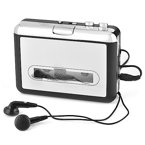 Kassetten-zu-CD-Konverter über USB, USB-Kassetten-zu-MP3-PC-Konverter, mit Kopfhörern, Konvertierung für MP3-Player oder Brennen auf CD