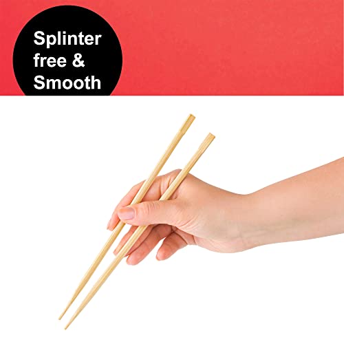 CAPACITEA Bamboo Chopsticks, Disposable(20cm - 30 Pairs) - Image 4