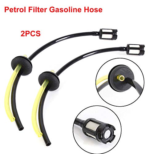Fuel Hose Pipe SENRISE 2PCS Petrol Fuel Pipe Universal Fuel Line Lawnmower Replacement for Strimmer Garden Machine Fitting