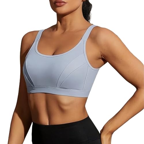 Uwdiohq Ofertas Flash del Dia Sudadera Sujetador Postquirurgico Cremallera Sin Aros Tiras Invisibles Sujetadores A La Cintura Tirantes Intercambiables Deportivos con Mujer Talla Grande Posoperatorio