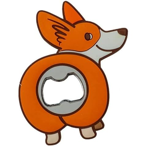 TMD Retail Corgi Butt Bottle Opener - Cute Bottle Opener - Fun Bar Accessories - Professional Bottle Opener - Creative Kitchen Supplies - Silicone and Metal Bottle Opener - Novelty Gift for Dog Lovers Cover