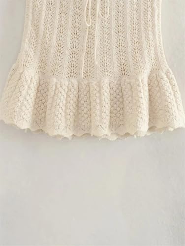 Women 2 Pieces Pleated Knitted Mini Skirt Sets Knitted Sleeveles Top Suit Two Piece Set Outfit2