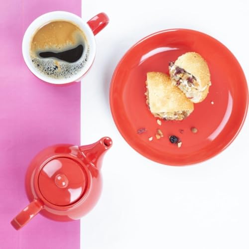 Tetera de café roja Olympia de 450 ml para hostelería y hogar (caja 2) 7