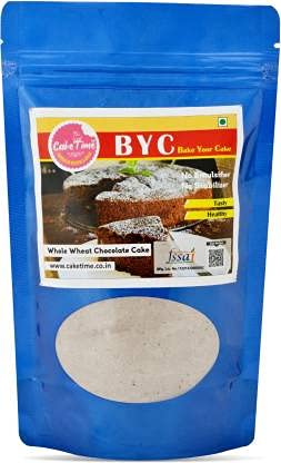 Cake Time Whole Wheat Chocolate Flavor Cake Mix For Super Soft And Moist Cake With No Added Artificial Colors Eggless Natural 5-Min Cake Mix Combo 250 Gram