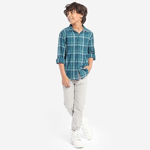 Image of BONKIDS Boys Blue Color Shirt(BON9326 Blue Deep Checks 2-3Y)
