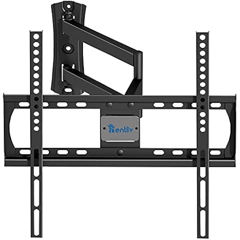 TV Wall Bracket Mount, Swivels Tilts TV Mount Bracket with Heavy Duty Extend Arms for 26-55 Inch Flat and Curved TVs Up to 45kg, Max VESA 400x400mm TV Wall Mount by Rentliv Cover