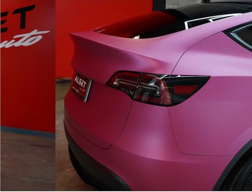 Image of WALLMATE Matt Pink Metallic Car Sticker Self Adhesive Bubble Free Vinyl Wrap for Car, Scooty, Cycle, Bike and Other Vihicle Interior & Exterior Decoration (Dark Pink Metallic, 20X120 in)