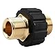 Schnellverbinder Adapter M22 x 1,5 Metrisches Gewinde für Hochdruckreiniger, Kompatibel mit K, HD & HDs Serien, Messing Kupplung mit 14 mm Innendurchmesser – Robust und Langlebig