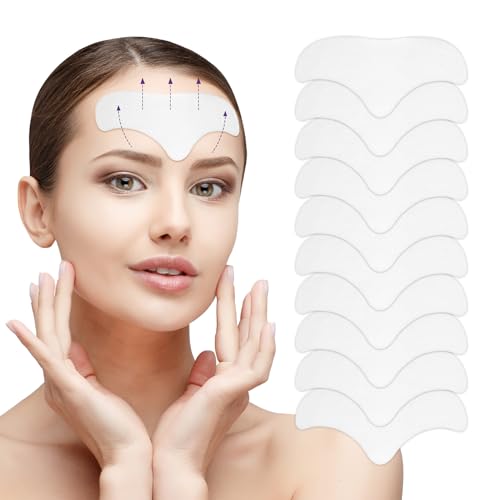 LOPHE 10 PCS Forehead Wrinkle Patches,Reusable line remover patches Smoothing Facial Anti-wrinkle Patches