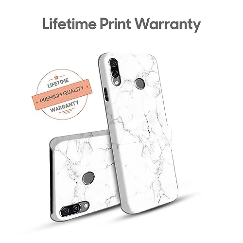 Image of COLORflow Back Cover Compatible with Honor Play | Beautiful White Marble | Designer Printed Hard CASE Bumper Back Cover Compatible with Honor Play