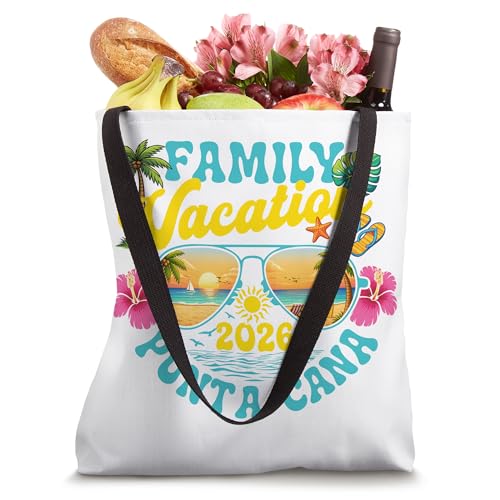 Family Vacation Punta Cana 2026 Spring Break Beach Vacation Tote Bag miniatura 4