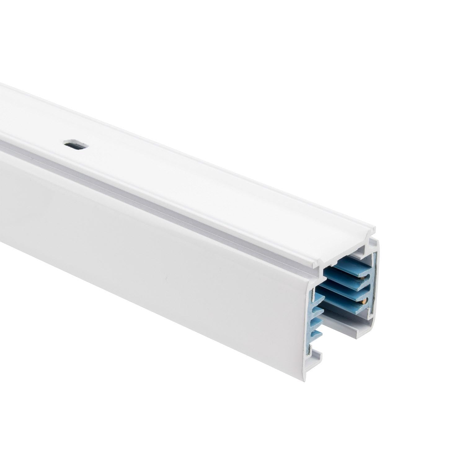LEDKIA LIGHTING Carril Trifásico Aluminio para Focos LED 2 Metros Blanco