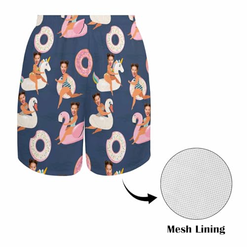 Custom Face Swim Trunks Personalized Picture Swim Trunks Men Customized Face Swim Short Funny Beach Shorts with Face4