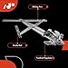 A-Premium Manual Window Regulator Compatible with Chevrolet Colorado GMC Canyon Isuzu i-280 i-290 i-350 i-370 2004-2012 Front Driver Side