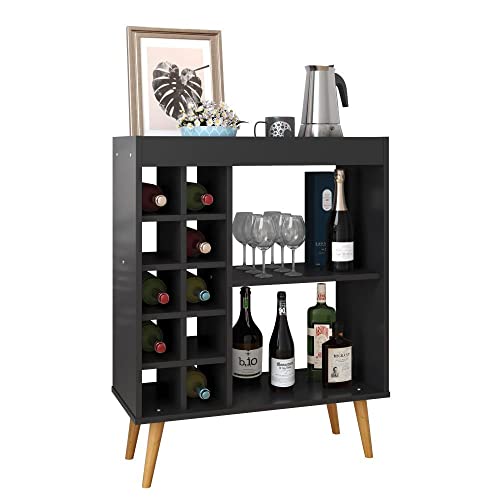 Aparador Bar com Adega Sonatta - Preto - RPM Móveis