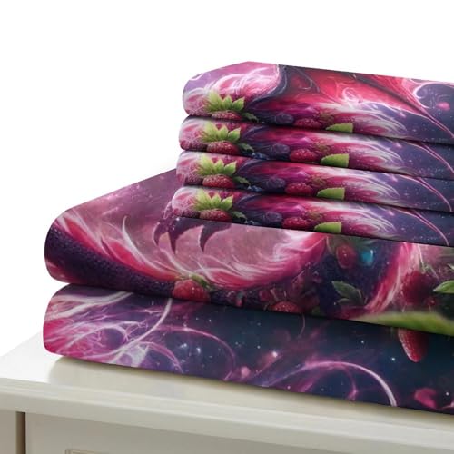 Housse de couette dragon imprimé 3D parure de lit microfibre confort premium - 7
