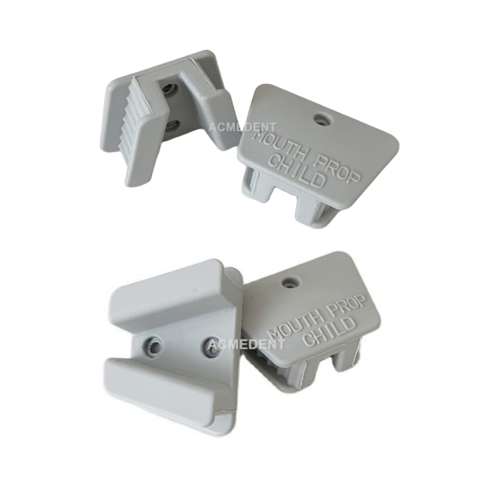 4Pcs Grey Silicone Dental Tongue Piercing Mouth Props Bite Blocks Medium Children Adult 4Pcs/Pack