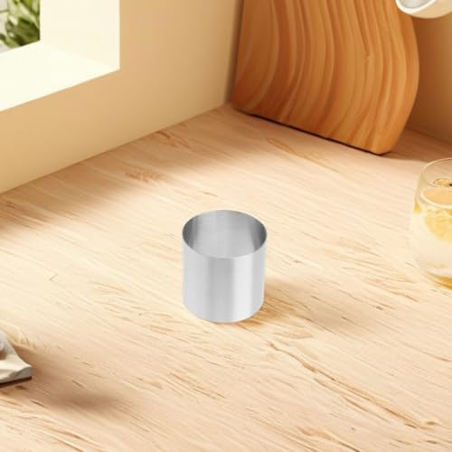 Aros para pasteles y mousses Happyyami, moldes redondos de acero inoxidable de cocina 7
