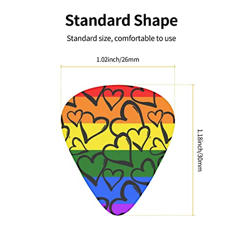 Médiators de guitare 12-Pack Gay Pride motif arc-en-ciel médiators pour guitare électrique guitare acoustique diverses… - Les Beatles, Paul McCartney, John Lennon, RIngo Starr, George Harrison Médiators de guitare 12-Pack Gay Pride motif arc-en-ciel médiators pour guitare électrique guitare acoustique diverses… – Image 4