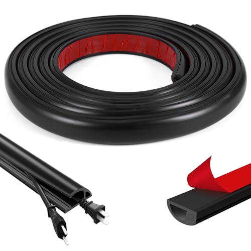 Cache-câbles en silicone noir fini les fils pendants sur votre mur