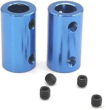 D14L25 Blue Cylindrical Hard Top Wire Aluminum Alloy Coupling Aperture 3/4/5/6/6.35/7/8mm 3D Printer Parts Screw Stepper Motor6.35mm to 8mm