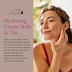 100% PURE Tinted Moisturizer Anti-Aging Face Makeup - Fruit Pigmented Cocoa Light to Medium Coverage & Dewy Glow - Lightweight Foundation Deep Skin w/Neutral Undertone - Vegan - 1 Fl Oz - Image 2