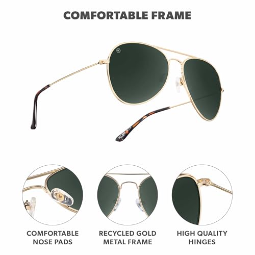 Image of Knockaround Polarized Aviator Sunglasses for Men & Women - UV Protection