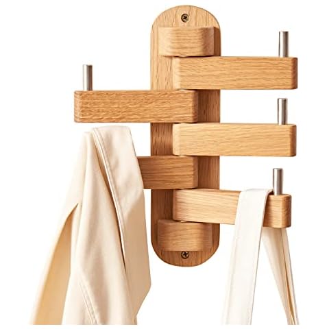 Rsuwiz Oak Wood Coat Hooks Cover