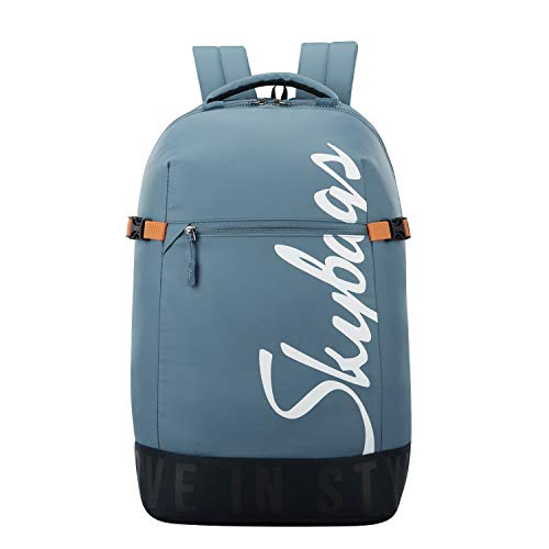 Skybags Boho with RAIN Cover Blue Casual Backpack 23L