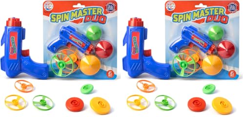 Image of Ratna's Spin Master Duo Combo of Flying Wheels & Spinning Tops, Outdoor & Indoor Play Toy for Kids 5+ Years (Pack of 2)