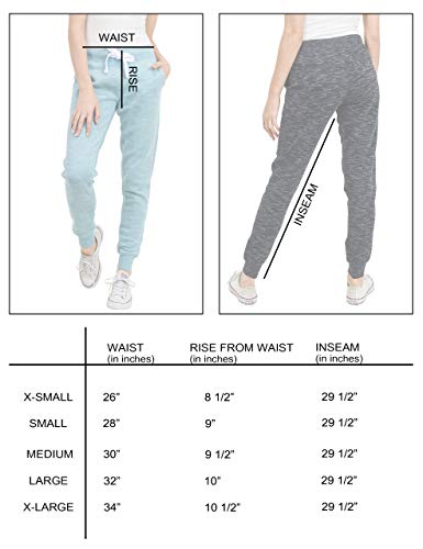 esstive Women\'s Ultra Soft Fleece Basic Midweight Casual Paper Bag Waist Band High Rise Joggers, Black, X-Small