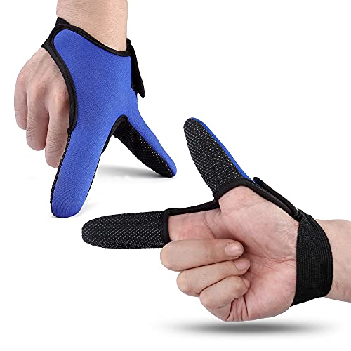 FALETO 3pcs Anti-Slip Fishing Glove, Finger Protector Fishing Gloves, Professional Thumb + Index Finger Casting Glove for Fishing by FALETO - Image 3