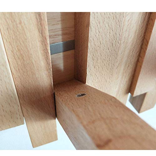 HJW Praktische opbergrek massief hout opknoping entryway plank, wandmontage decoratieve drijvende planken opbergrek voor kleding hoed tas woonkamer display stand 1Huiyang-01020,40 cm - Image 5