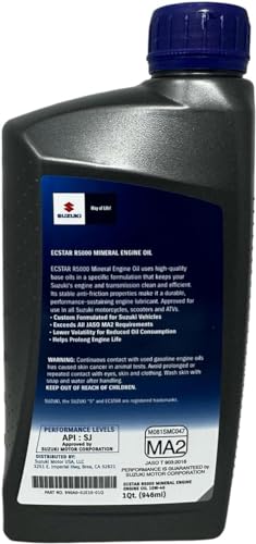 Aceite para motor Suzuki Ecstar R5000 10W-40 2 unidades miniatura 5