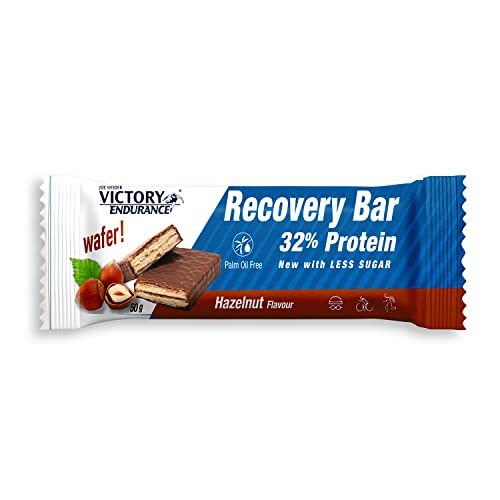 VICTORY ENDURANCE Recovery Bar Sabor . Barrita Recuperadora Con 32% De Proteína (12x50 G), Avellana, 600 Gramo - Imagen 3
