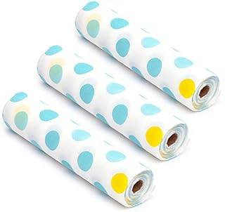 Gwolf Shelf Drawer Liners, Shelf Paper Protector, Shelf Paper Drawer Liner Non Adhesive, Anti-mildew Anti-bacterial Non-slip Waterproof Drawer Mat for Cupboard Refrigerator, 30x300cm, 3 Rolls