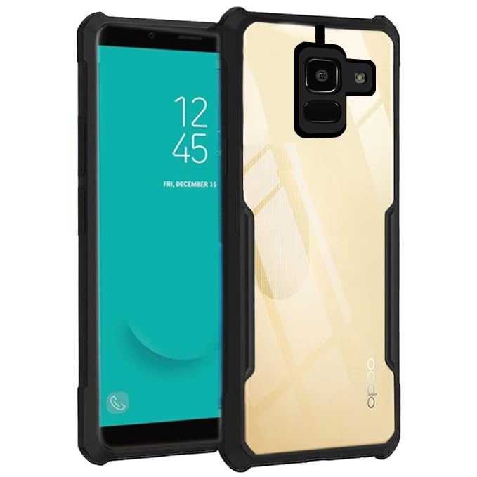 amazon basics Hybrid Camera Protection Transparent Hard Back Case Cover for Samsung Galaxy J6 (Sides Black) (B0CVLGGT3R) Amazon Price History, Amazon Price Tracker