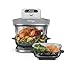 Ninja CRISPi PRO XL Glas-Heißluftfritteuse (Air-Fryer), 5 voreingestellte Zubereitungsfunktionen, inkl. CleanCrisp-Glasbehälter (5,7 l und 2,3 l) und Aufbewahrungsdeckel, Weiß AS090EUWH