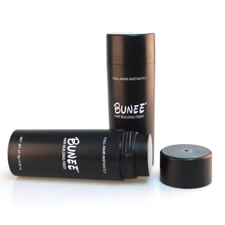 Miniatura 3 de Bunee Fibras de construcción del cabello, 0.97 oz, relleno en cabello fino o adelgazante, cabello instantáneamente más grueso, de aspecto más