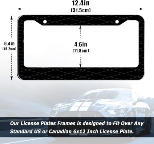 Image of 2PCS License Plate Frames for Retired U.S.Navy,Car License Plate Bracket Holder, Premium Aluminum Alloy Weather Proof License Plate Covers with Screw Caps Cover Set Car Accessories