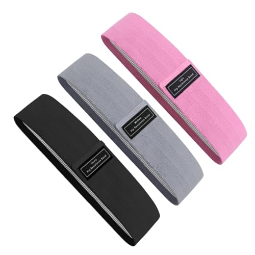 Bandes de résistance fessiers et jambes en lot de 3 pour pilates et gym