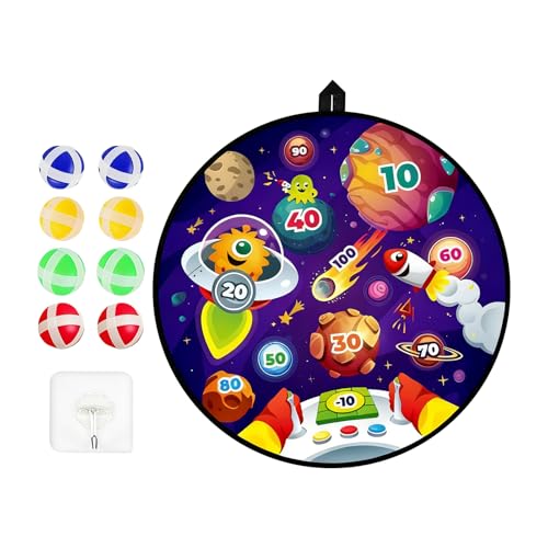 Panier de basket intérieur 2-en-1 pliable avec jeu de fléchettes pour chambre d'enfant