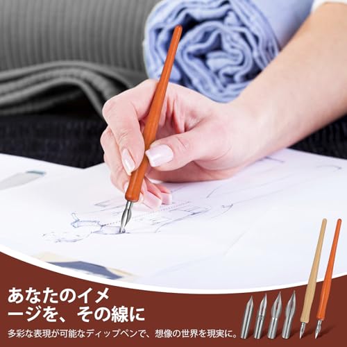 VANZACK 万年筆 軽量無垢材つけペン WD366-0.5mm