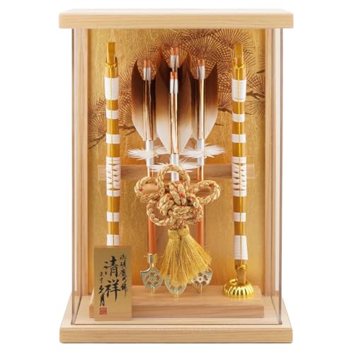 人形の久月 破魔弓飾り 10号 清祥 額型アクリルケース入り 152810 正月飾り/男の子/男児/お祝い/節句/コンパクト/破魔弓/東京 久月