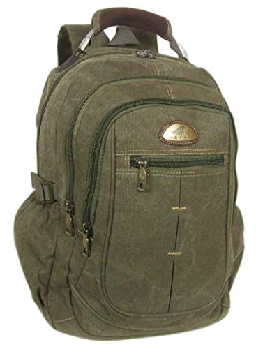 Mochila Note Book Lona Forrada e cabo de aço Reforçada 35 L Ideal Viagem e Acampamentos KVN 620001