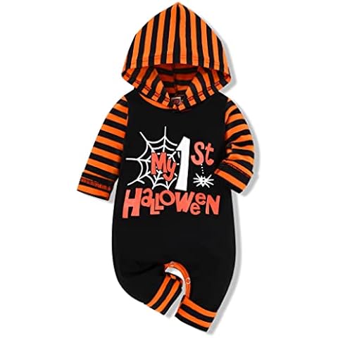 Traje de Halloween para bebé niña Wexuua My First Pumpkin Cover